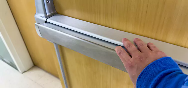 Installing a Push Bar on a Door Davenport